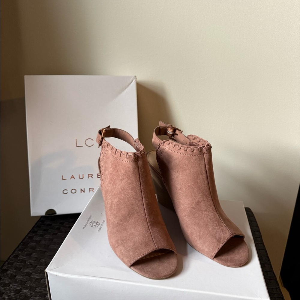 LC Lauren Conrad Women's Heeled Boots - Blush